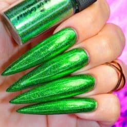 World Of Glitter Holographic Chrome Dust Galaxy Green