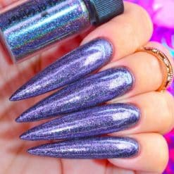 World Of Glitter Holographic Chrome Dust Galaxy Purple