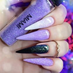 world of glitter miami purple nail glitter